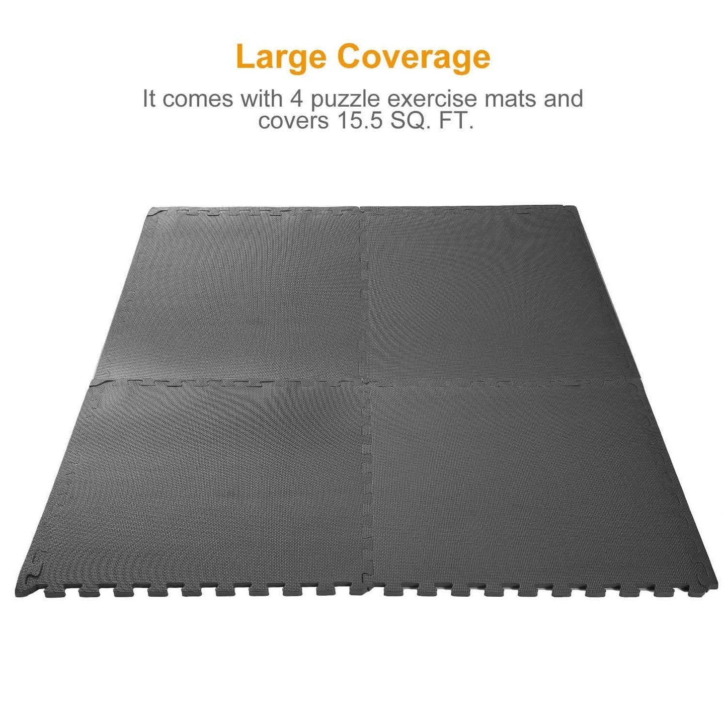 4-Pieces: Puzzle Exercise Foam Mat Fitness & Exercise - Tophatter Daily Deals