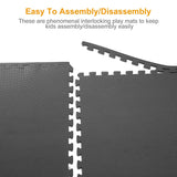 4-Pieces: Puzzle Exercise Foam Mat Fitness & Exercise - Tophatter Daily Deals