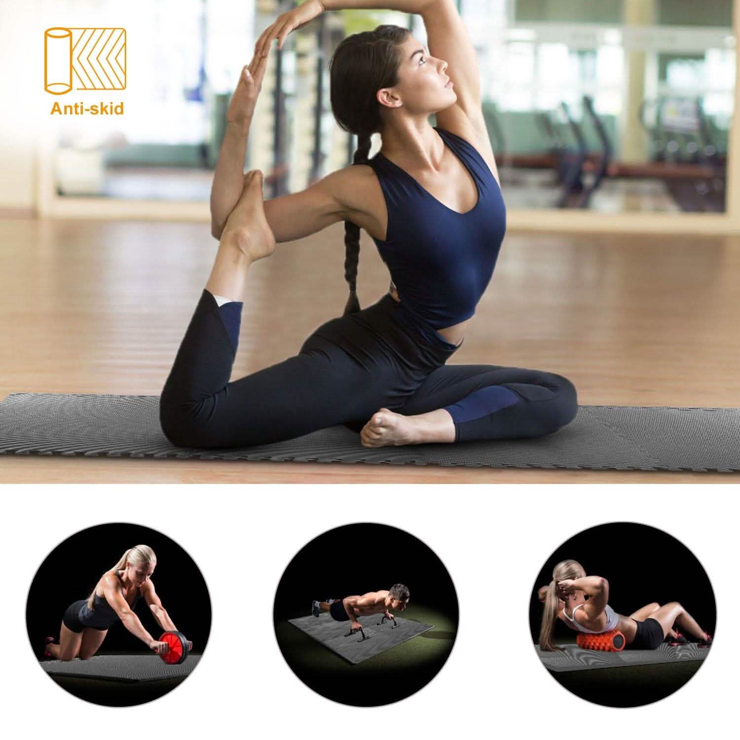 4-Pieces: Puzzle Exercise Foam Mat Fitness & Exercise - Tophatter Daily Deals