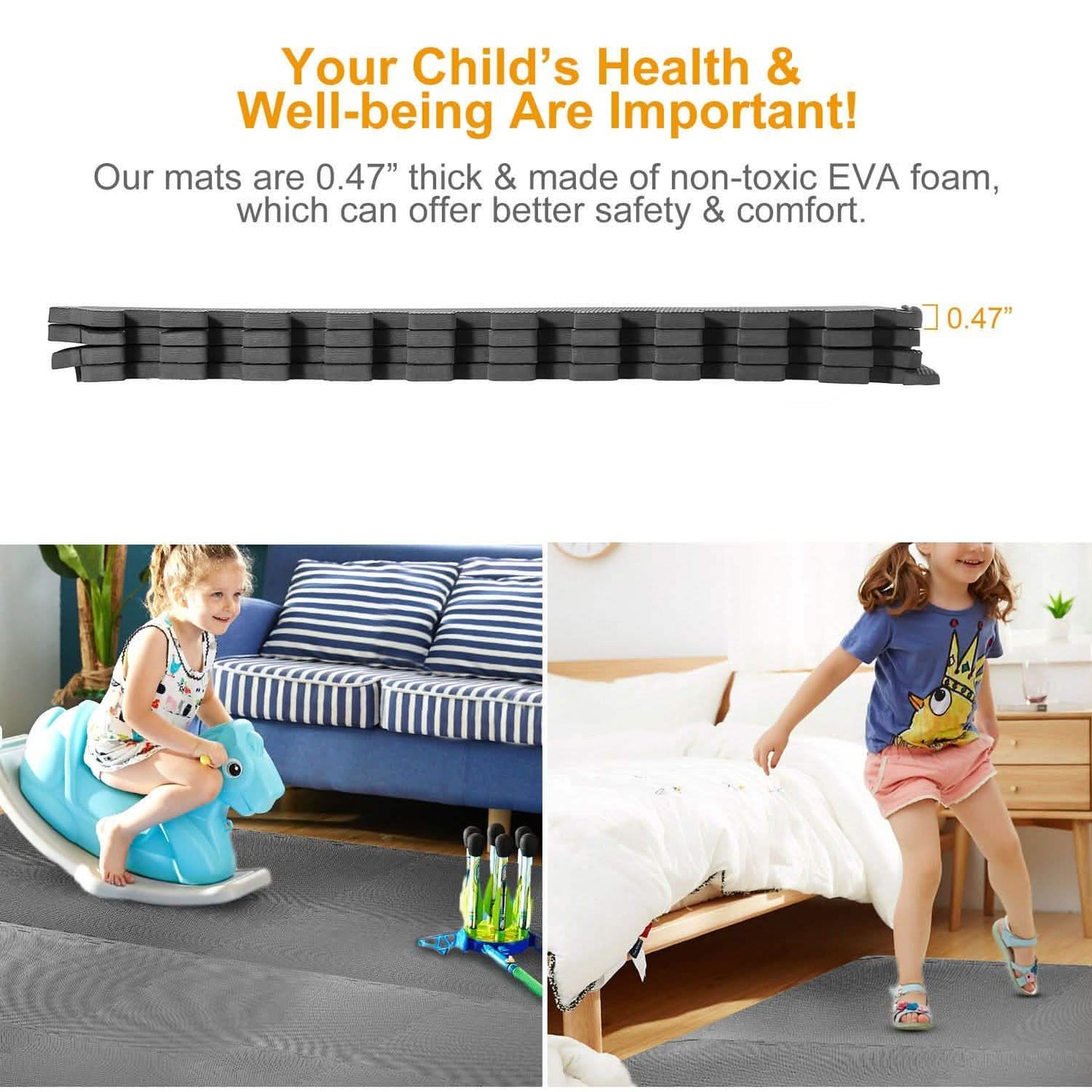 4-Pieces: Puzzle Exercise Foam Mat Fitness & Exercise - Tophatter Daily Deals