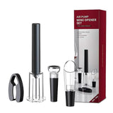 4-Pieces Set: Air Pump Wine Bottle Opener Wine & Dining - Tophatter Daily Deals