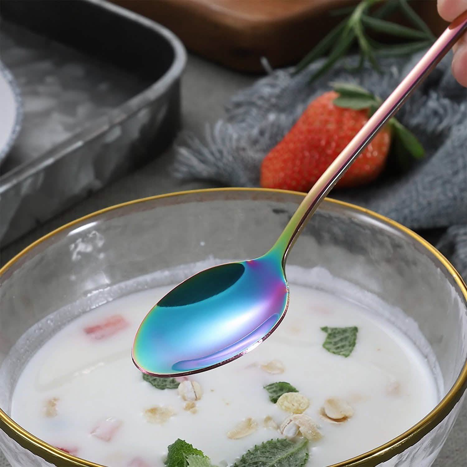 4-Pieces Set: Flatware Stainless Steel Silverware Cutlery Kitchen Set Wine & Dining - Tophatter Daily Deals