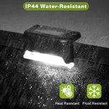 4-Pieces: Solar Powered LED Step Lights Outdoor Lighting - Tophatter Daily Deals