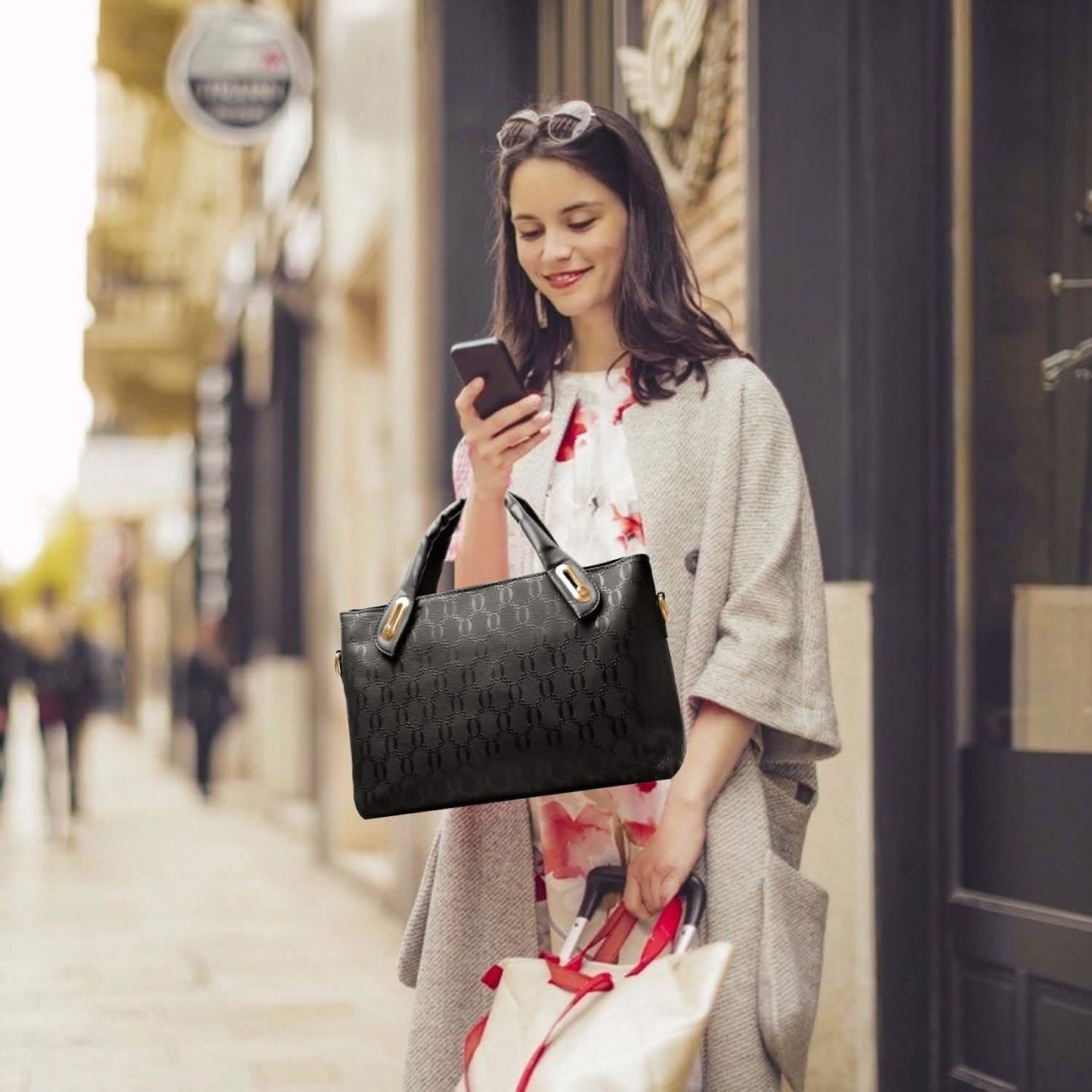 4-Pieces: Women Leather Handbag Handbags & Wallets - Tophatter Daily Deals