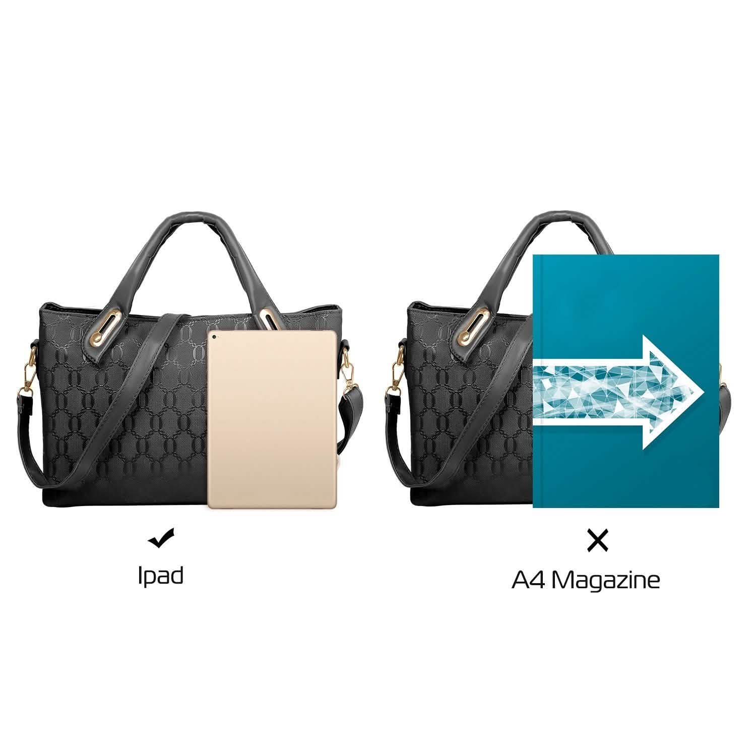 4-Pieces: Women Leather Handbag Handbags & Wallets - Tophatter Daily Deals