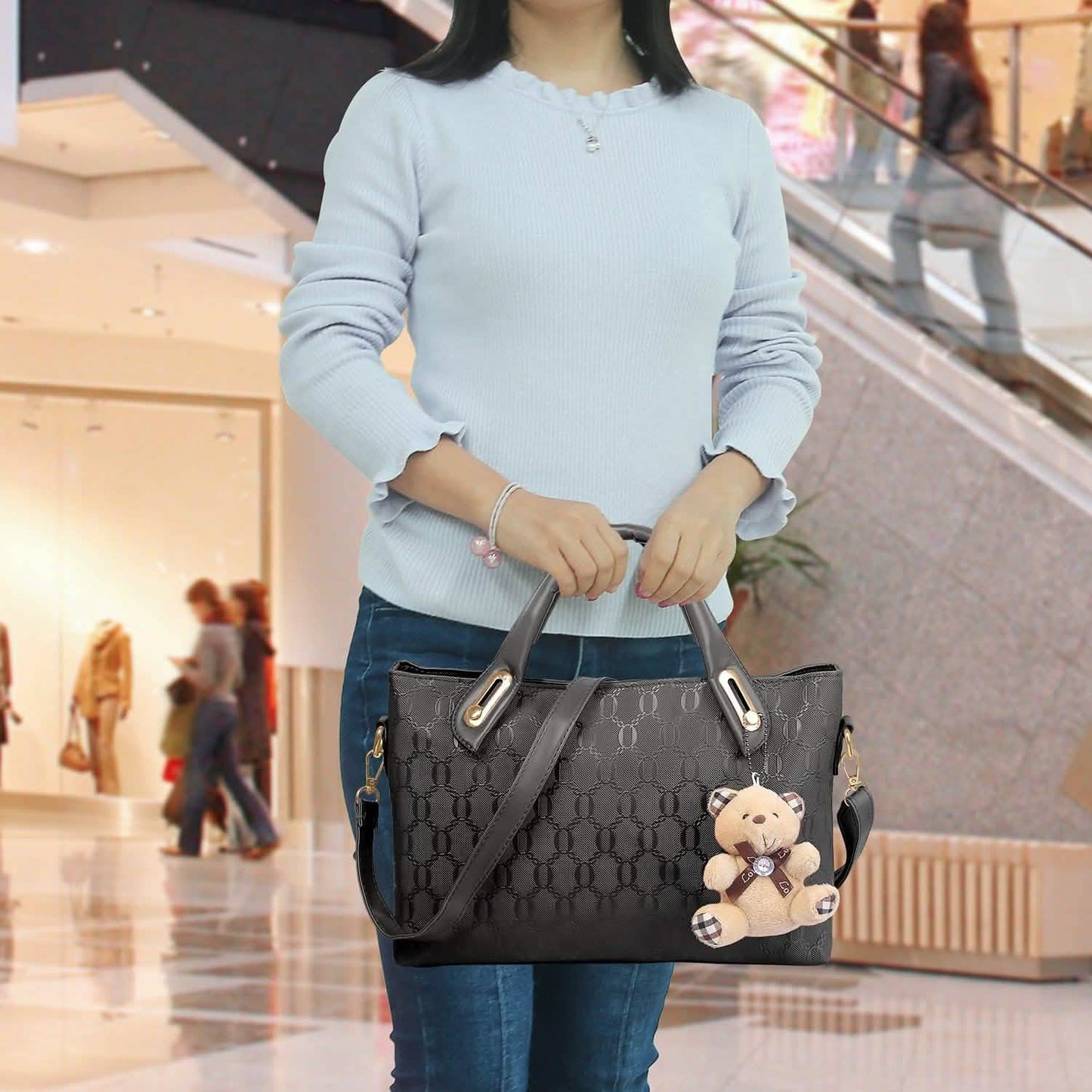 4-Pieces: Women Leather Handbag Handbags & Wallets - Tophatter Daily Deals