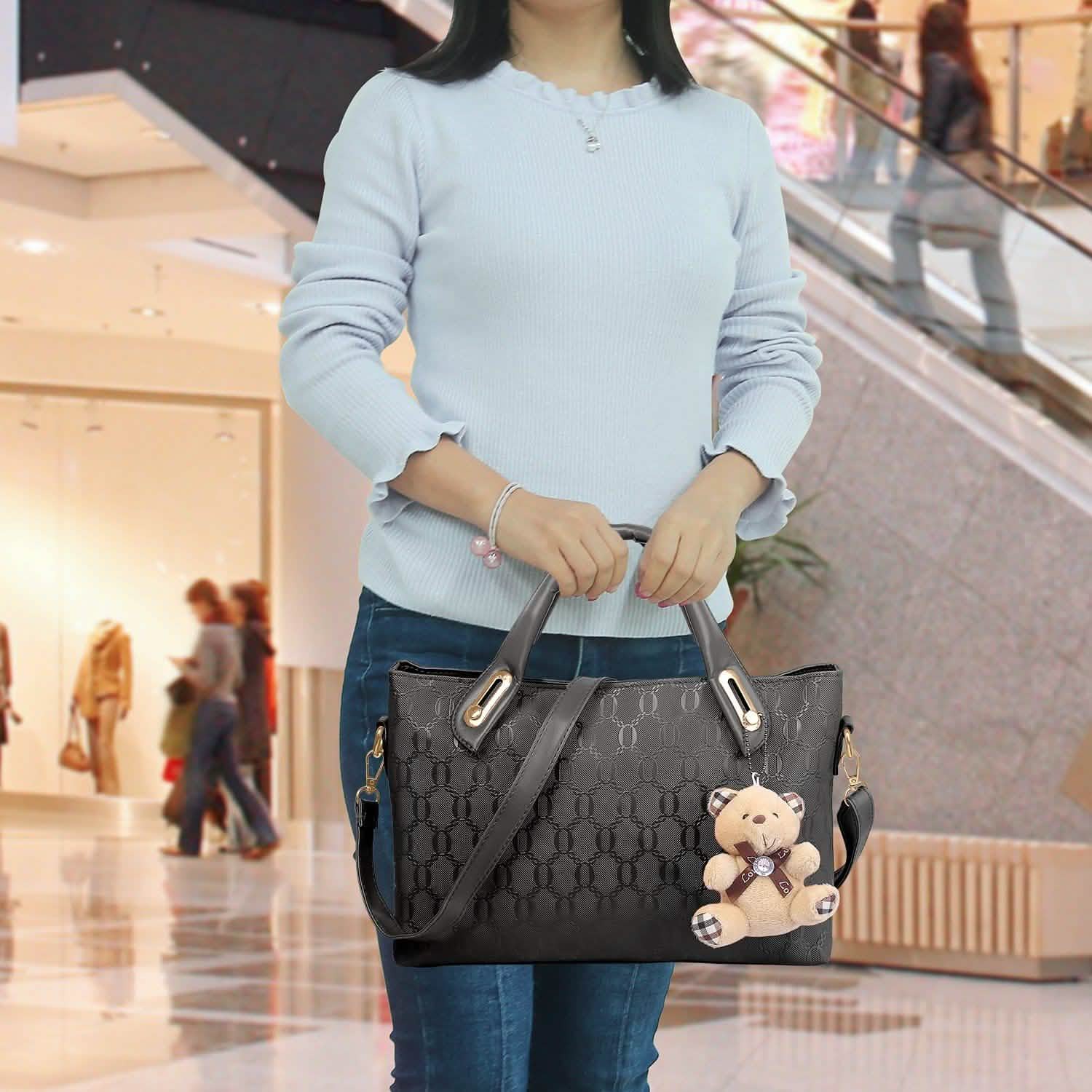 4-Pieces: Women Leather Handbag Handbags & Wallets - Tophatter Daily Deals