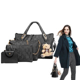 4-Pieces: Women Leather Handbag Handbags & Wallets - Tophatter Daily Deals