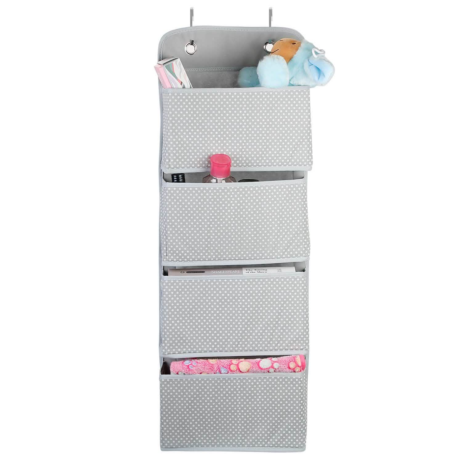 4-Pockets Wall Mount Closet Storage Organizer Storage & Organization - Tophatter Daily Deals