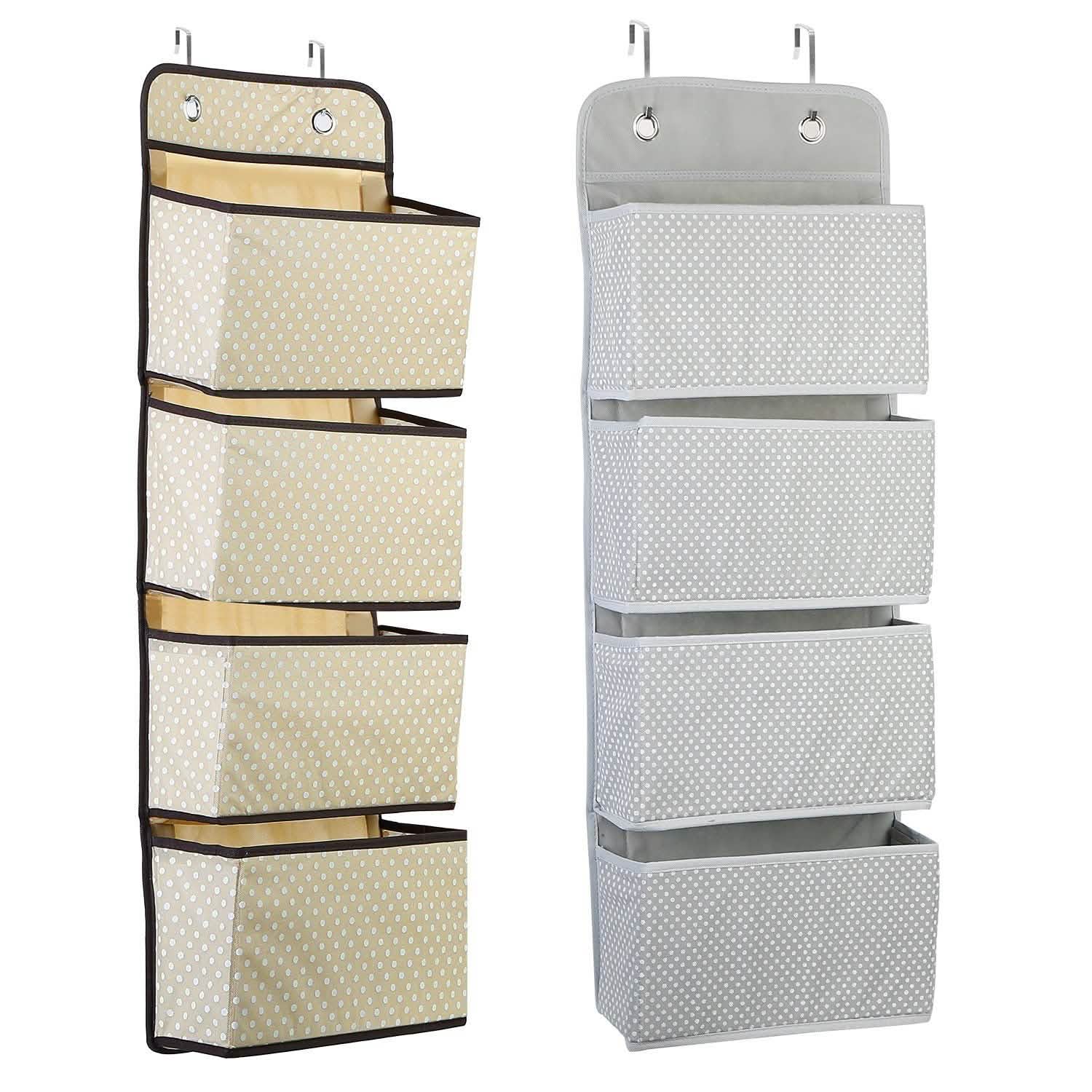 4-Pockets Wall Mount Closet Storage Organizer Storage & Organization - Tophatter Daily Deals