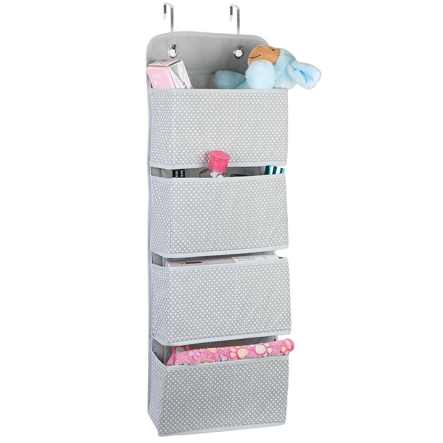 4-Pockets Wall Mount Closet Storage Organizer Storage & Organization - Tophatter Daily Deals