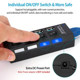 4 Port USB 3.0 Hub High Speed Adapter Computer Accessories - Tophatter Daily Deals