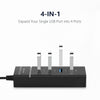 4-Port USB 3.0 USB Splitter with 3ft Extended Cable