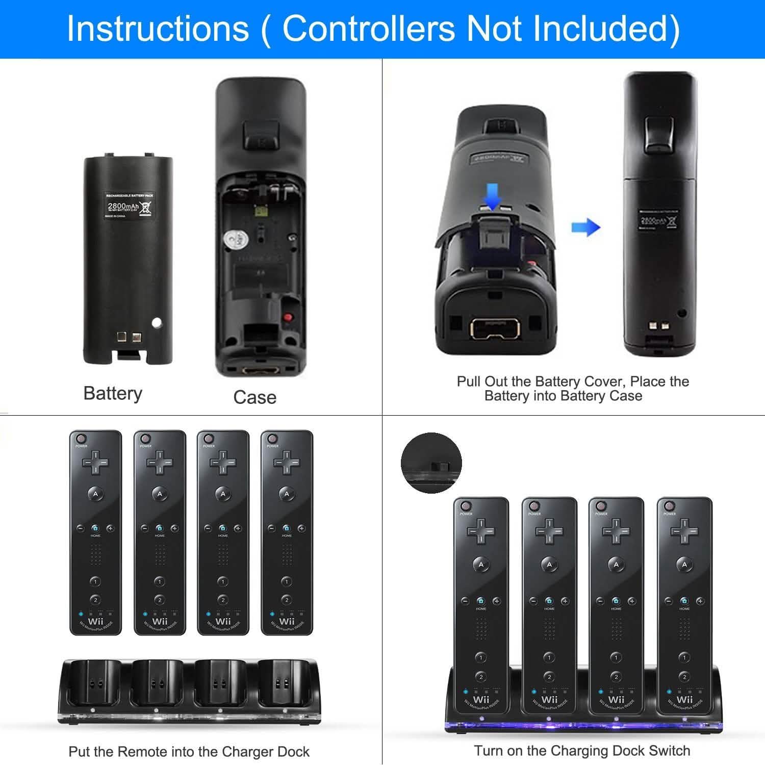 4 Remotes Charging Dock Video Games & Consoles - Tophatter Daily Deals