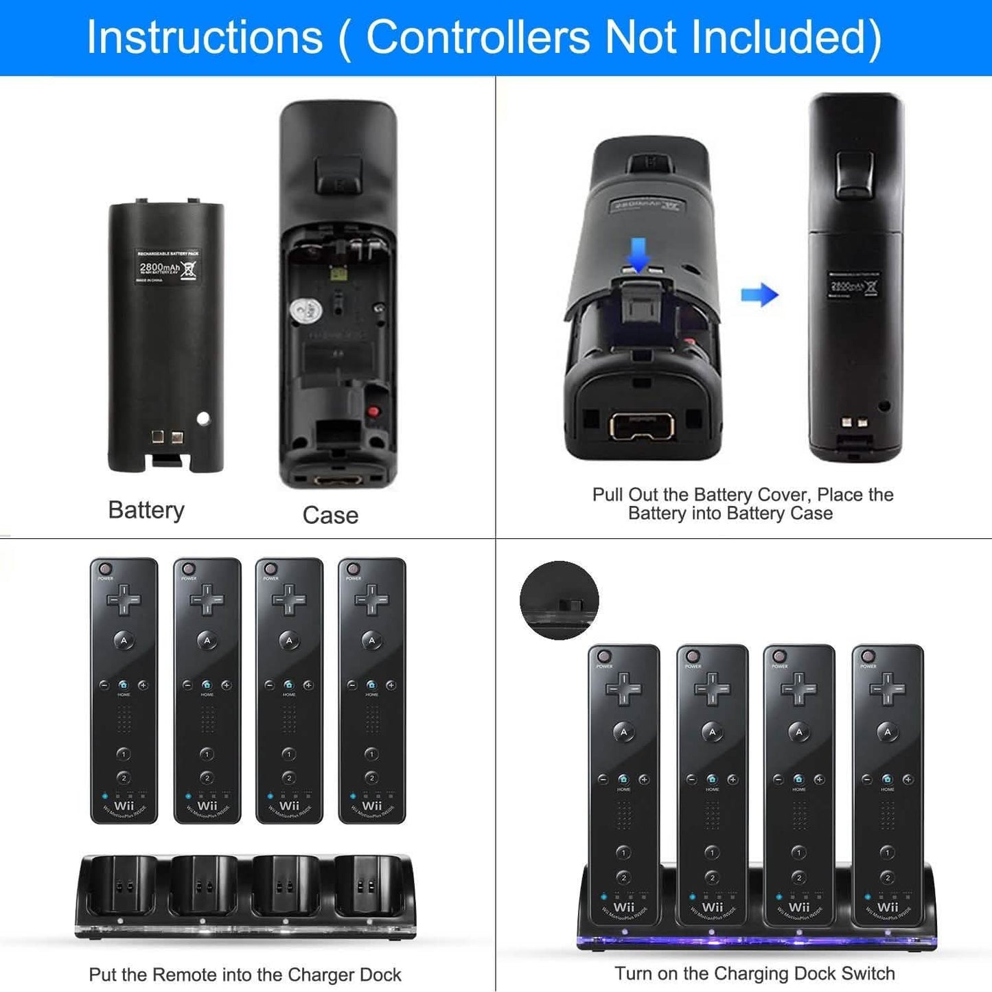 4 Remotes Charging Dock Video Games & Consoles - Tophatter Daily Deals
