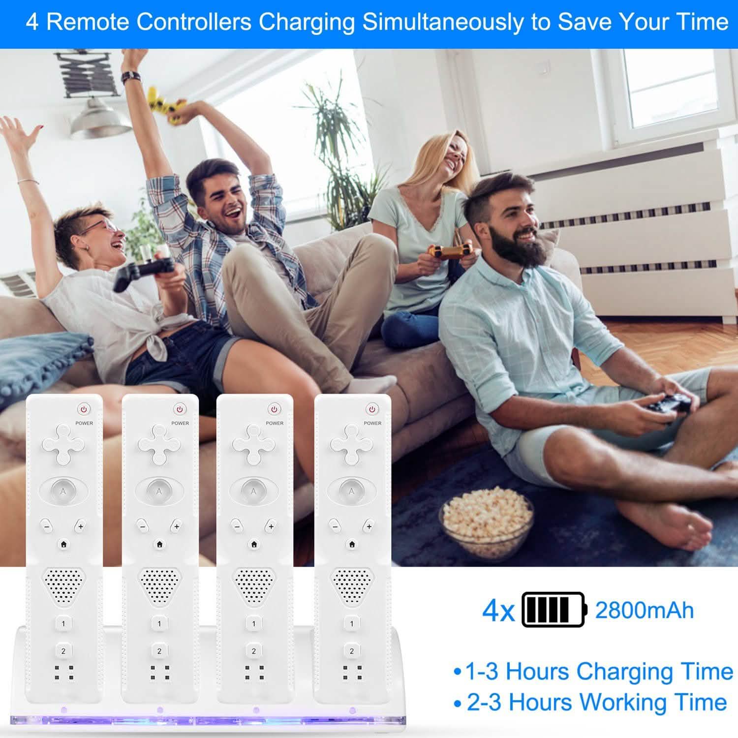 4 Remotes Charging Dock Video Games & Consoles - Tophatter Daily Deals
