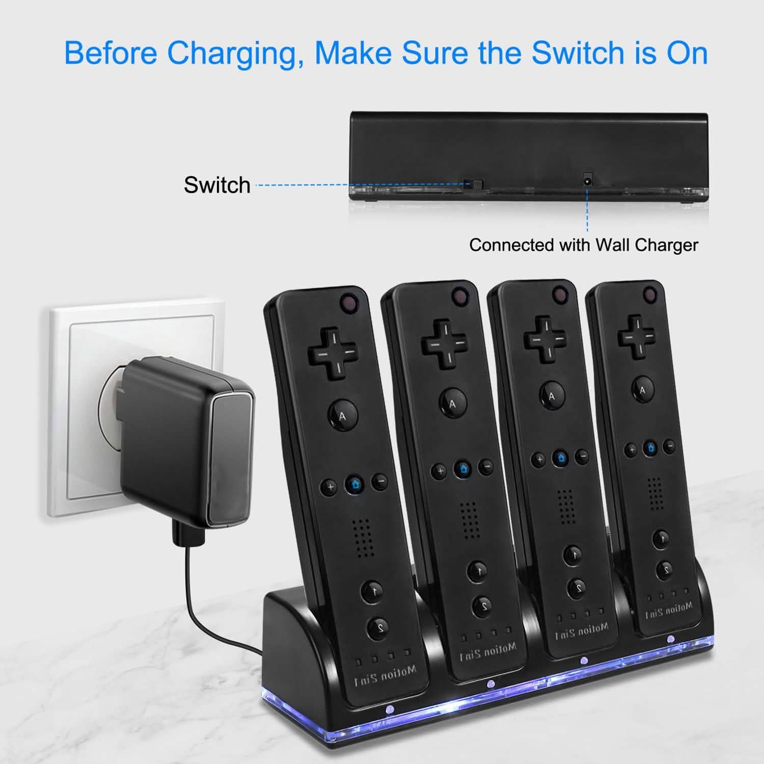 4 Remotes Charging Dock Video Games & Consoles - Tophatter Daily Deals