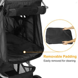 4 Wheels Pet Foldable Stroller Pet Supplies - Tophatter Daily Deals
