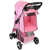4 Wheels Pet Foldable Stroller Pet Supplies - Tophatter Daily Deals