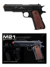 Airsoft Spring Pistol M21B Black Heavy Weight 1/1 Scale - TOPHATTER'S ARMORY DEALS Collectible Weapons - Tophatter Daily Deals