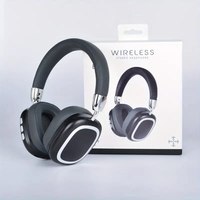 40-Hour Long-Lasting Wireless Noise-Cancelling Headphones Over-Ear Headphones - Tophatter Daily Deals