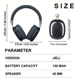 40-Hour Long-Lasting Wireless Noise-Cancelling Headphones Over-Ear Headphones - Tophatter Daily Deals