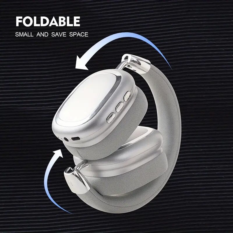 40-Hour Long-Lasting Wireless Noise-Cancelling Headphones Over-Ear Headphones - Tophatter Daily Deals