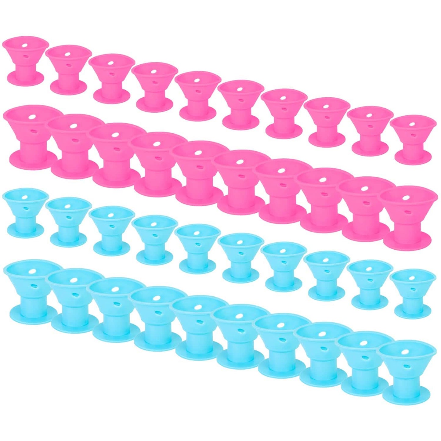 40-Piece: Silicon Hair Curler Beauty & Personal Care - Tophatter Daily Deals