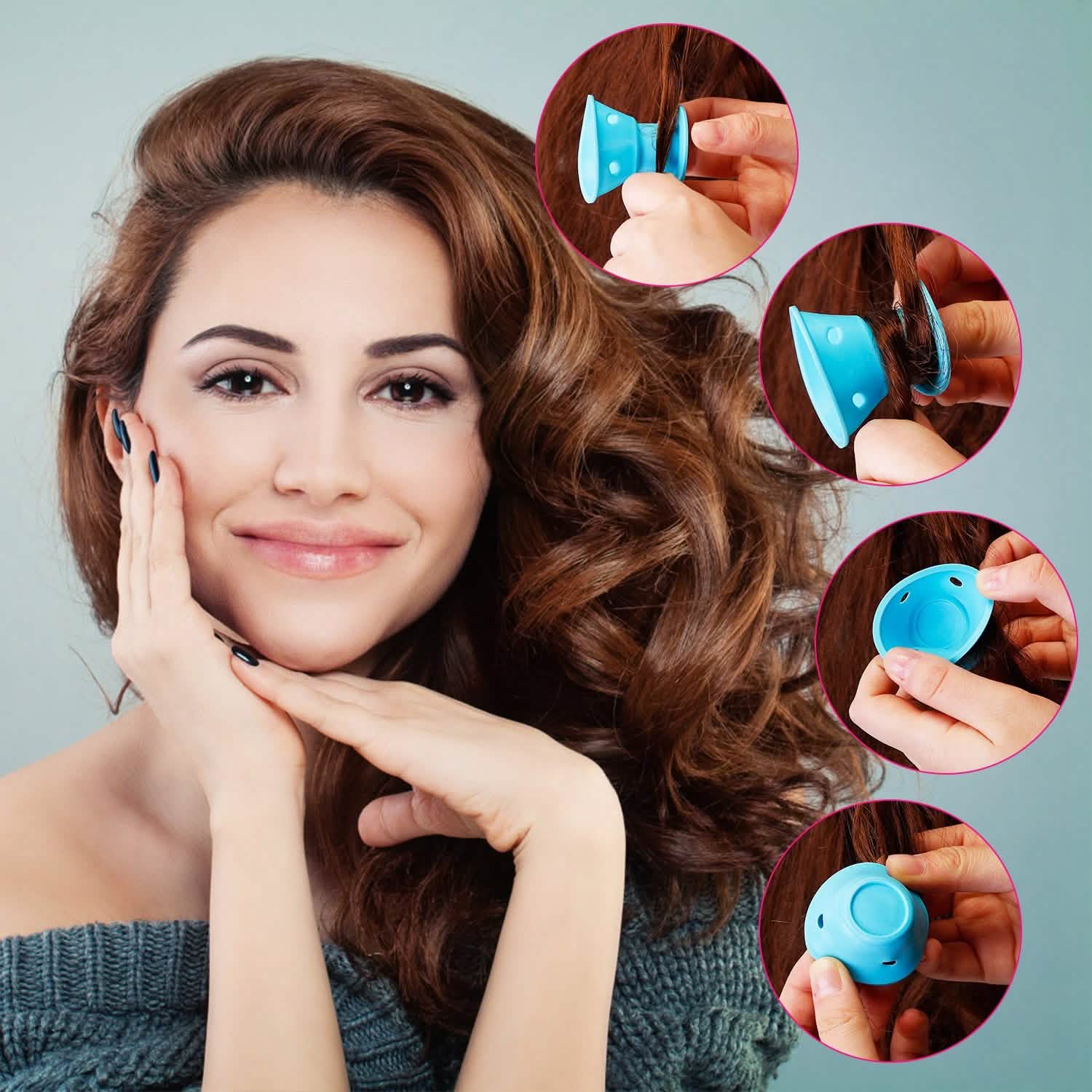 40-Piece: Silicon Hair Curler Beauty & Personal Care - Tophatter Daily Deals