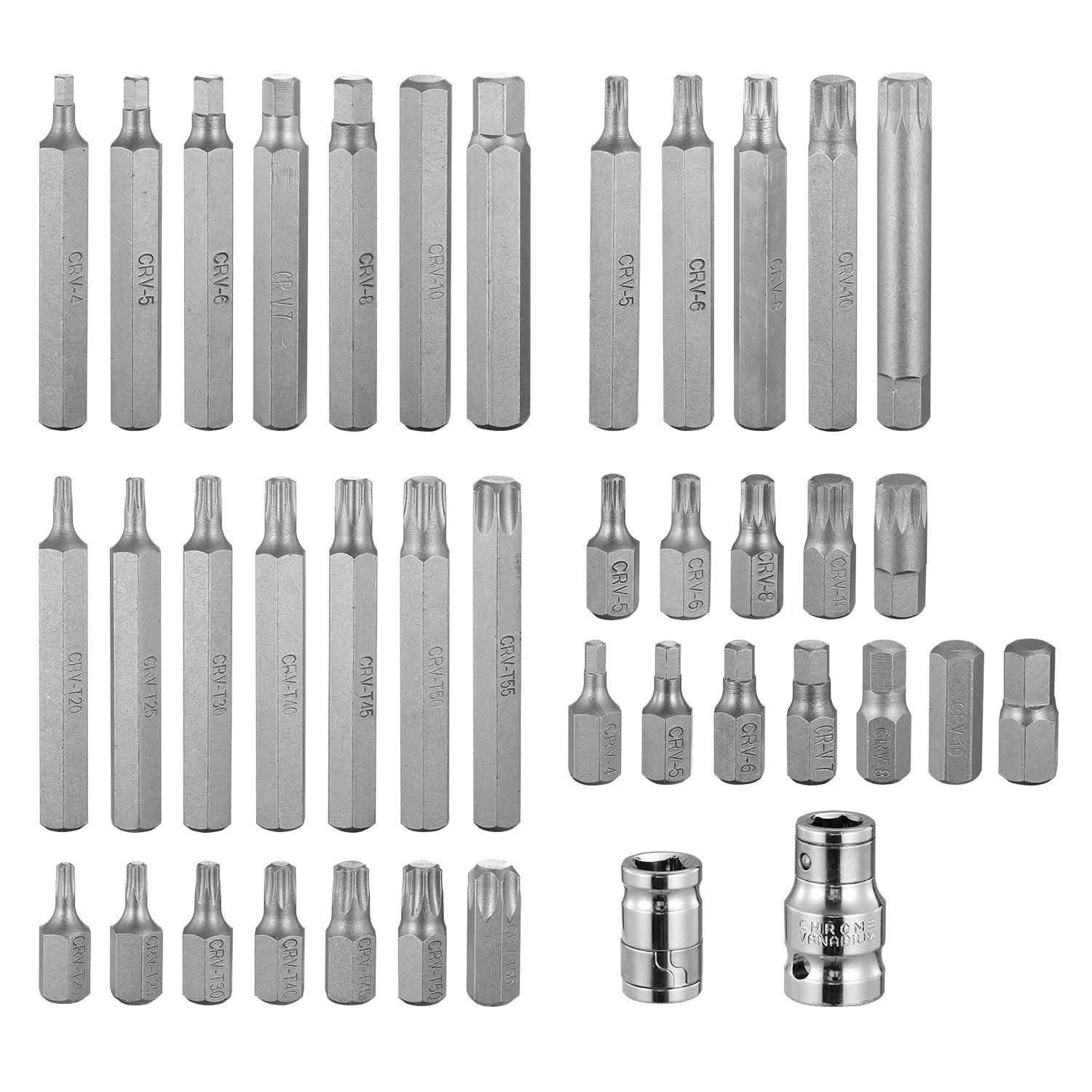 40-Pieces: Socket Bit Set Hex Torx Spine Home Improvement - Tophatter Daily Deals