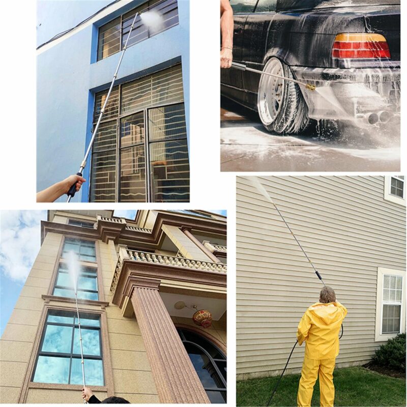Pressure Washer Wand Telescoping 8 To 10 Ft Gutter Cleaner - Tophatter Daily Deals