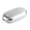 4,000 mAh Pocket Hand Warmer Heater with Power Bank Silver Portable Heater - Tophatter Daily Deals