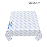 Anti-splash And Oil-proof Square Decorative Tablecloth White 54x54inch 7 - Tophatter Daily Deals
