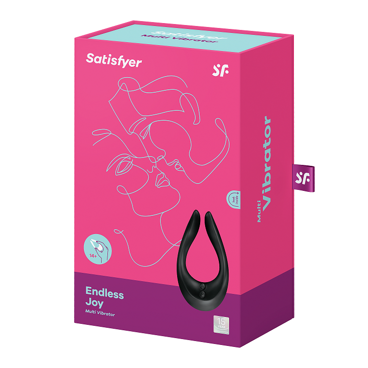 Satisfyer Endless Joy (Black) – USB Rechargeable Couples Stimulator > Sex Toys > Couples Toys - Tophatter Daily Deals