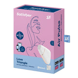 Satisfyer Love Triangle White - Compact Pleasure Device > Sex Toys For Ladies > Air Pulsation - Tophatter Daily Deals