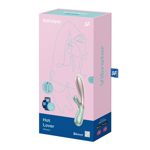 Satisfyer Hot Lover Warming Dual-Stim Vibrator Green with Bluetooth and App Control > Sex Toys > Couples Toys - Tophatter Daily Deals