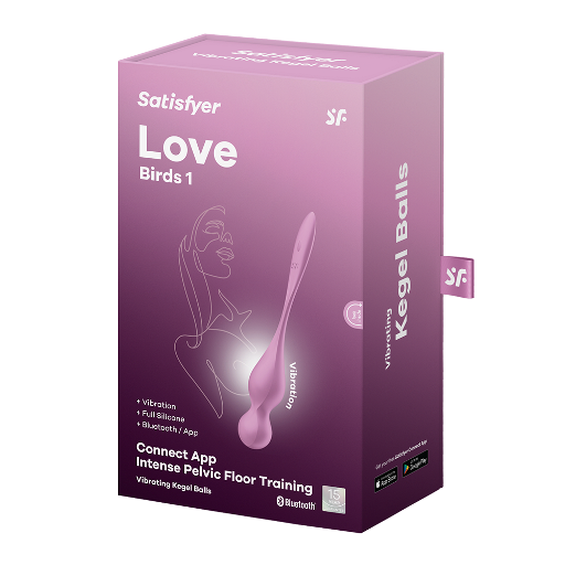 Satisfyer Love Birds 1 Kegel Trainer 73.8g with Connect App Pink > Sex Toys For Ladies > Kegel Exercise - Tophatter Daily Deals