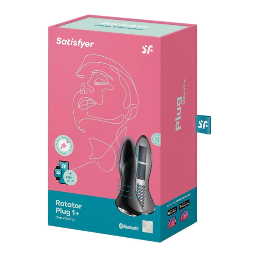Satisfyer Rotator Butt Plug 1+ (Black) – App-Controlled Anal Vibrator > Anal Range > Vibrating Butt Plugs - Tophatter Daily Deals