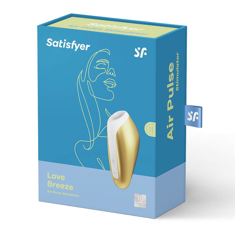 Satisfyer Love Breeze Air Pulse Stimulator Yellow Waterproof with 11 Air Pulse Options > Sex Toys For Ladies > Air Pulsation - Tophatter Daily Deals