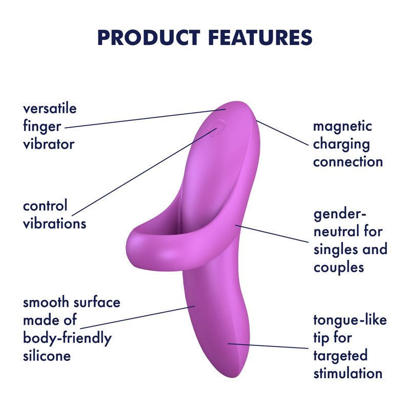 Satisfyer Bold Lover Dark Finger Stimulator > Vibrators > Finger Vibrators - Tophatter Daily Deals