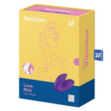 Satisfyer Love Riot Purple Finger Vibrator Waterproof Medical Silicone with 12 Vibration Modes > Vibrators > Finger Vibrators - Tophatter Daily Deals