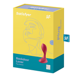 Satisfyer Backdoor Lover Red Silicone Anal Plug Vibrator 10 cm > Anal Range > Vibrating Butt Plugs - Tophatter Daily Deals