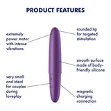Satisfyer Ultra Power Bullet 6 – USB Rechargeable Bullet Vibrator > Vibrators > Mini Vibrators - Tophatter Daily Deals