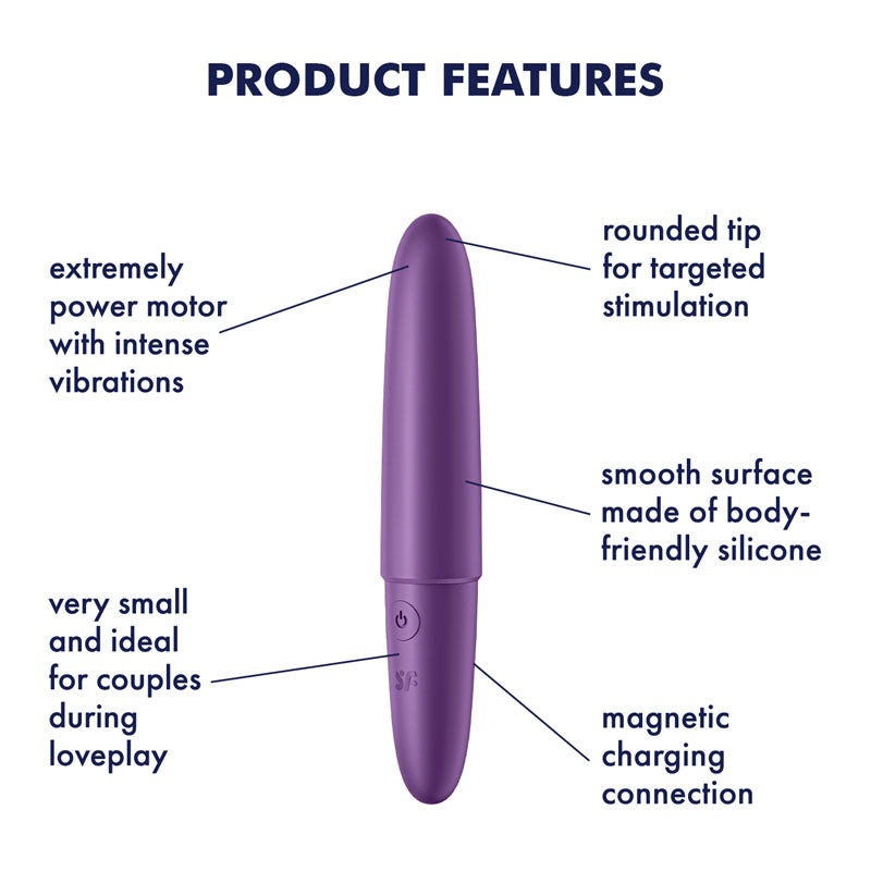 Satisfyer Ultra Power Bullet 6 – USB Rechargeable Bullet Vibrator > Vibrators > Mini Vibrators - Tophatter Daily Deals