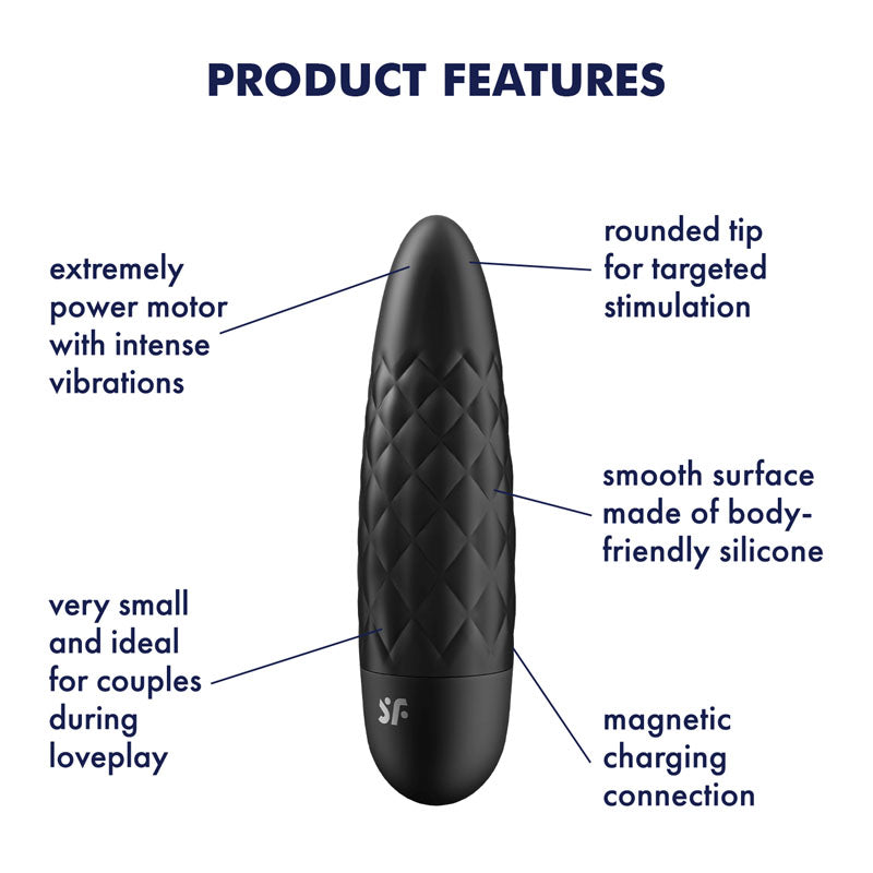 Satisfyer Ultra Power Bullet 5 – USB Rechargeable Bullet Vibrator > Vibrators > Mini Vibrators - Tophatter Daily Deals