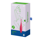 Satisfyer Twirling Fun Tip Stimulator in Poppy Red > Vibrators > Ladies > Clitoral Vibrators and Stimulators - Tophatter Daily Deals