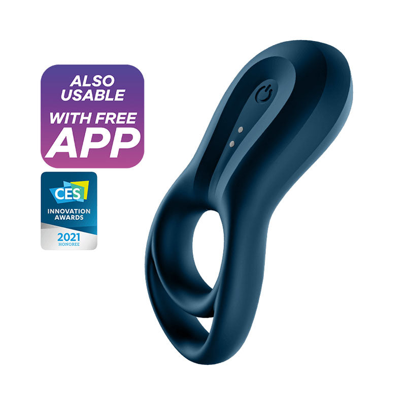 Satisfyer Epic Duo (Black) – Bluetooth App-Controlled Vibrating Cock Ring > Sex Toys > Remote Control Toys - Tophatter Daily Deals