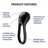 Satisfyer Majestic Duo – USB Rechargeable Vibrating Cock Ring > Cock Ring > Vibrating - Tophatter Daily Deals