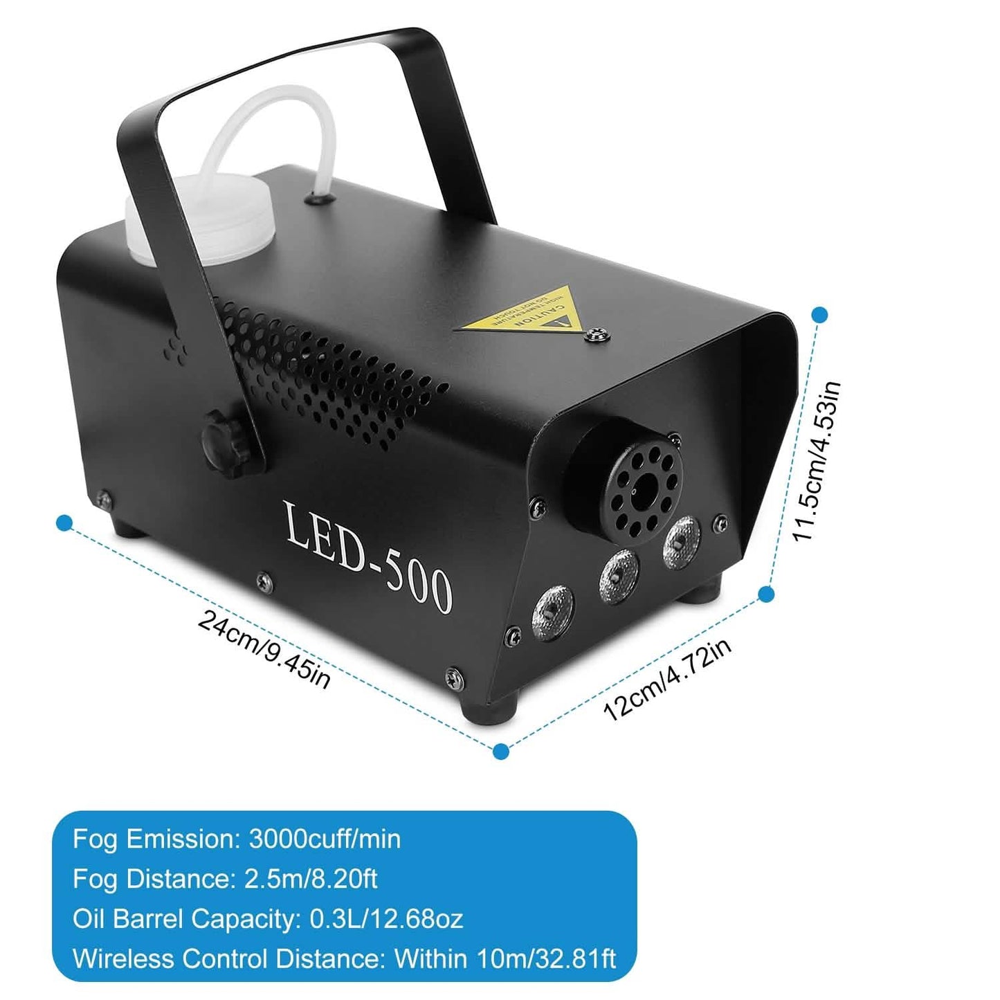 400W RGB LED Fog Machine Seasonal Decor - Tophatter Daily Deals