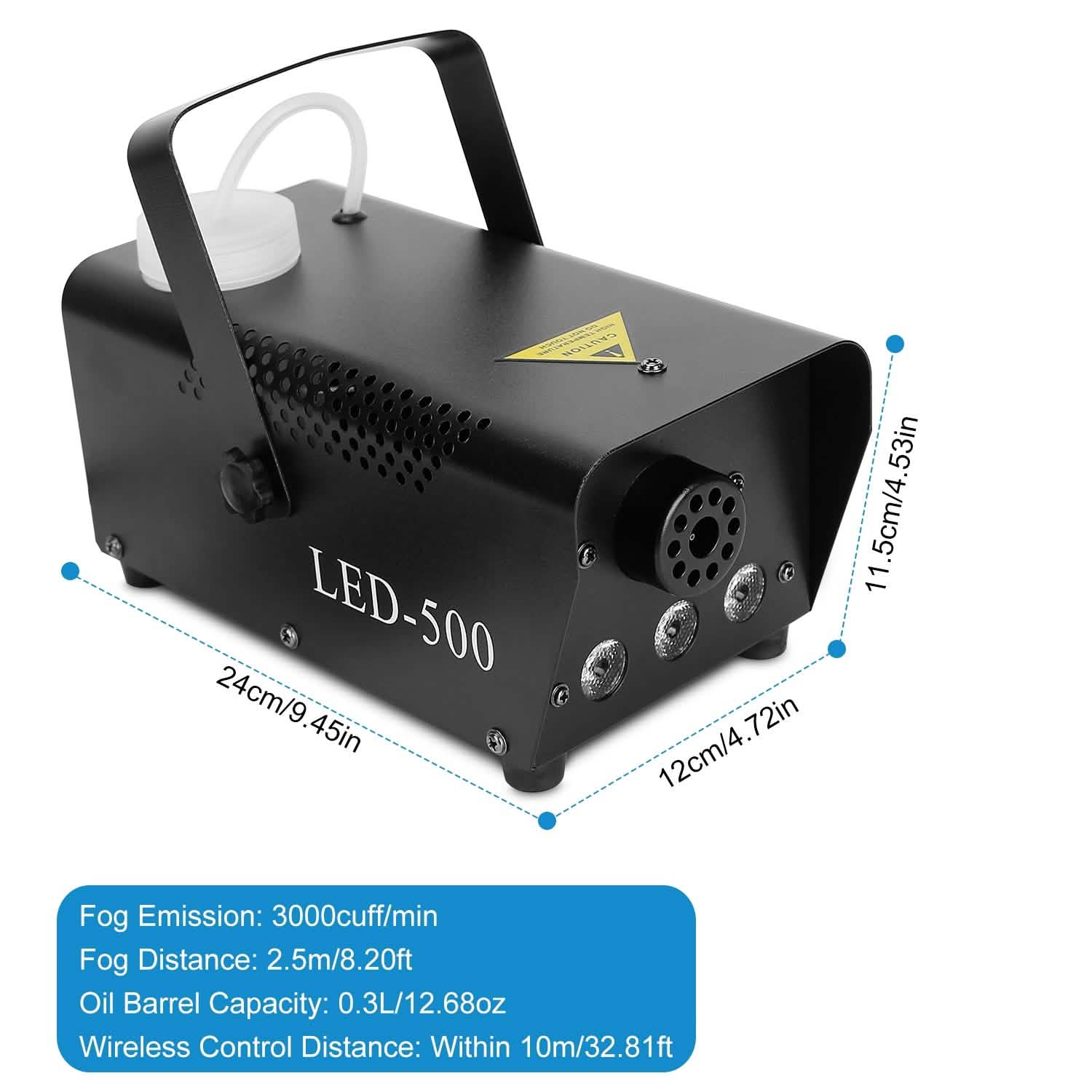 400W RGB LED Fog Machine Seasonal Decor - Tophatter Daily Deals